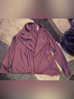 Women's Plum Open-Front coat by ZUDA